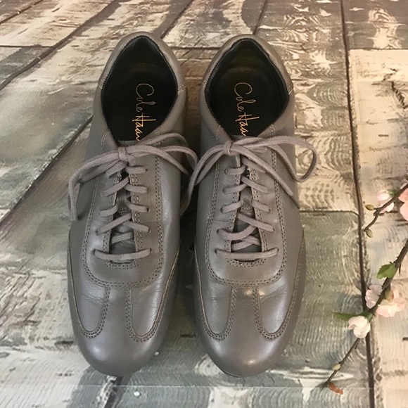 Cole Haan Nike Air Gray Leather Oxford Sneakers